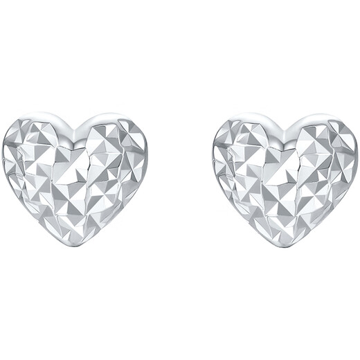 Saturday Fortune PT950 Platinum Earrings for Women Platinum Love Earrings Birthday Gift B0914841 Pair Approximately 1.87g