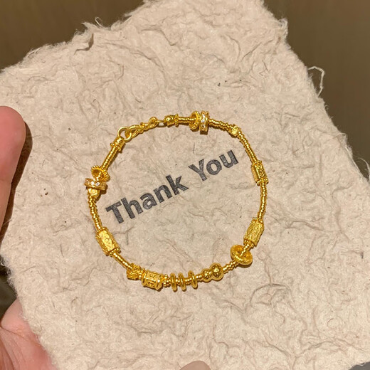 Michelle France's new 18K gold coiled hoop bracelet for women, fashionable and versatile bracelet accessories Coiled 18K gold hoop bracelet