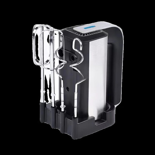 DEATKN German handheld egg beater multi-functional household egg white cream batter whipper high-power electric egg beater black standard 304 egg beater stirring hook