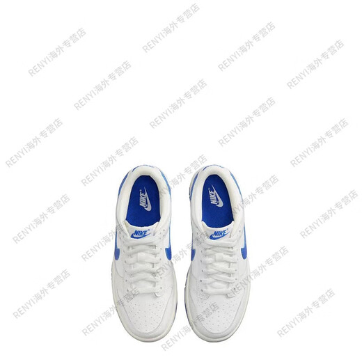 Nike (Nike) Dunklowgs White y Blue Low Top Retro Casual Shoes DH Oficial insignia Auténtica DH9765-105 White and Blue 37.5