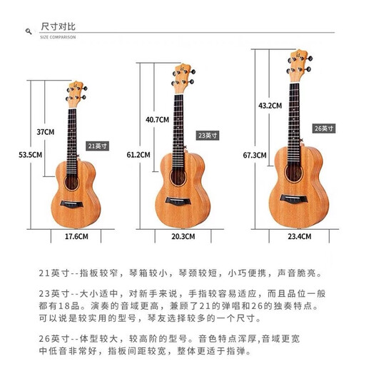 Kaka Kaka 25d Vancouver Ukulele Anfänger Mädchen Stil Kinder und Frauen Uklili kleine Gitarre 21-Zoll-Holzfarbe [Vektor] Originalklang