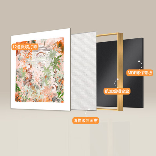 艺环宇现代法式奶油风客厅桌面摆画玄关过道走廊墙面挂画餐厅装饰画