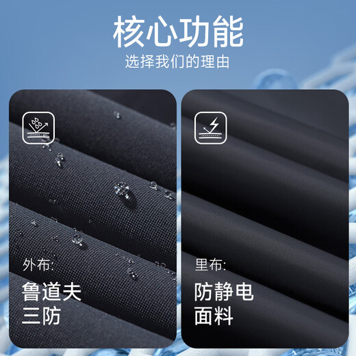 Septwolves Jacket Men's Autumn Business Casual Lapel Commuting Jacket Men's Three-proof Lining Anti-static Versatile Top