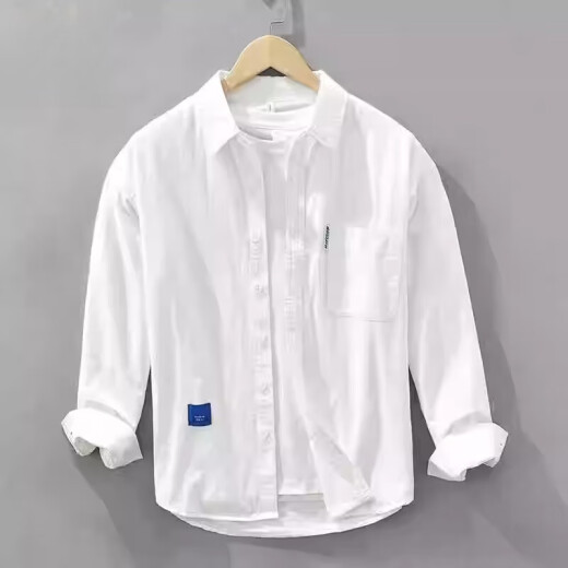 Semir Teenager Langarmed Shirt Herren Trendy Marke Cotton Shirt Frühling und Herbst Arbeit Jacke 2025 Neue Top 6625 Aprikosenfarbe L.