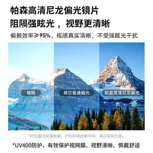 帕森（PARZIN）偏光太阳镜男女 范丞丞同款轻盈TR框近视套镜遮阳驾驶墨镜PZ12127 液态银