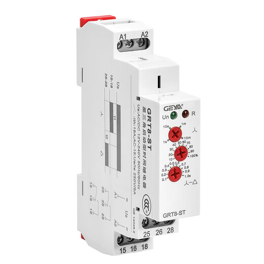 格星三角转换启动控制时间继电器可调全自动交流 GRT8STACDC12240V