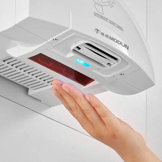 莫顿677干手器全自动感应烘干机手器商用卫生间烘手机智能家用烘手器 677白色冷热