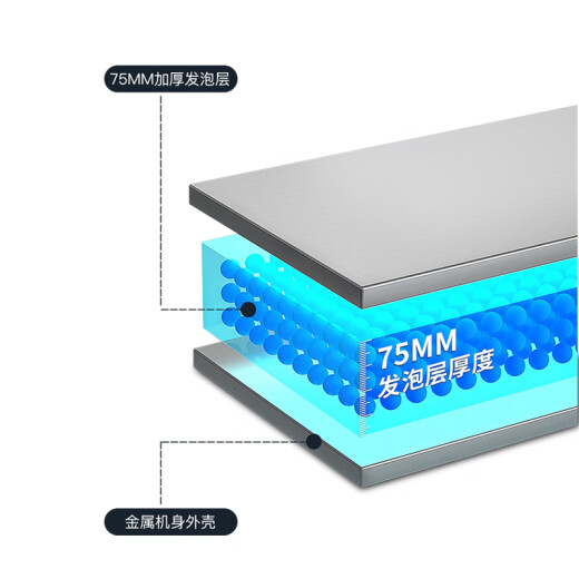 赫强冰柜智能商用家用卧式冷柜大容量冷冻冰柜单温节能铜管 铜管智能温控688单温
