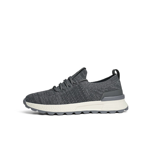 Red Dragonfly Mesh Casual Shoes 2025 Spring New Lightweight Breathable Sports Men's Shoes Outdoor Flying Wire Walking Shoes WHA15051 Gray 44