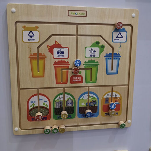 Hongtong Kindergarten Wandspielzeugkorridor Spiel Dekoration Kinder frühe Bildung Montessori Unterricht AIDS Wandbetrieb Kognitiver Brettmaterial Formspiel