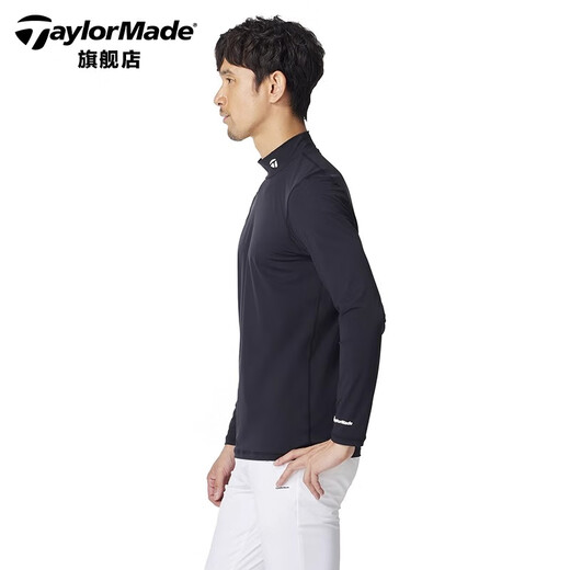Taylormade泰勒梅高尔夫服装男士2025新款春秋防风保暖golf上衣长袖打底衫 M13118 白色 L