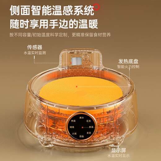 LOCK&LOCK all-glass health kettle electric kettle split boiling teapot small flower teapot constant temperature heating insulation mini teapot EJK33551L