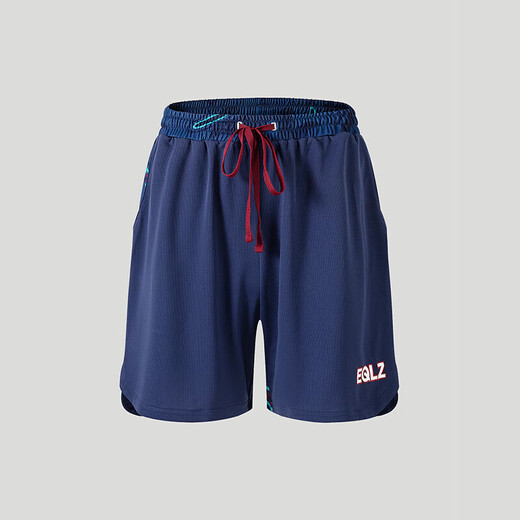 EQLZ Yikuo Basketball Academy knitted elite pants men's basketball shorts five-point pants men campus red S