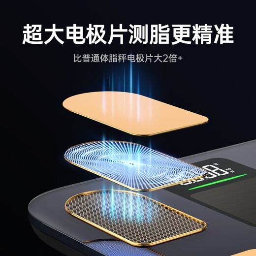 LEFU beliebige Lichtladung, intelligente Körperfettwaage, elektronische Waage für den menschlichen Körper, 0,1 Jin Jin entspricht 0,5 kg, hochpräziser 48-Punkte-Körperdaten-LED-Bildschirm unterstützt das Wiegen kleiner Objekte