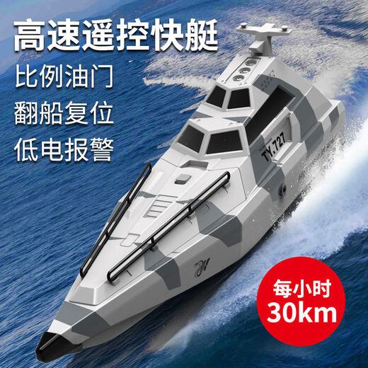 Nouveau bateau à vitesse à grande vitesse simulé Grand bateau télécommandé électrique Child