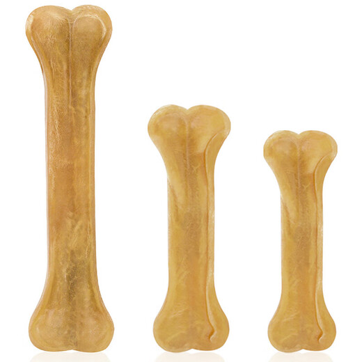 Boqiduo cowhide bone 7.5cm (4 pieces) dog snacks, teething stick, cowhide bone pressing tool, tooth cleaning artifact, bone chewing training