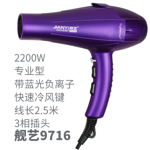 Ship Art S600 Blue Light Hair Blowing Negative Ion Hair Dryer Hair Care Drum Household Hair Salon High Power 2300W Ship Art 9716 (2200W)