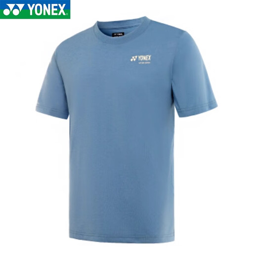 YONEX25年新款尤尼克斯YY羽毛球服运动服T恤速干透气上衣短袖 男款-16833CR-冰米色 2XL