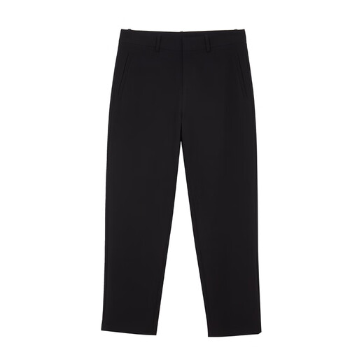 Jack Jones (JACK/JONES) 25-year men's pants men's spring and summer anti-wrinkle business casual pants cool straight men's pants micro-elastic cloud-sensing zero-pressure pants 020 black 30 170