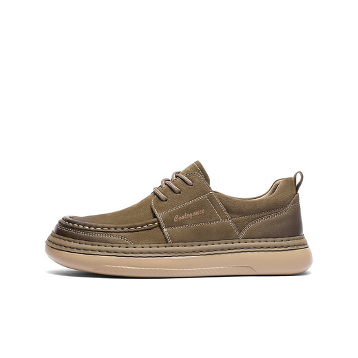 Belle outdoor trendy workwear shoes men's shoes 2025 new soft-soled hazelnut toast shoes A1864AM5 khaki 41
