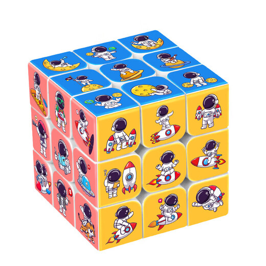 
Jianwei Shen Magic Cube Children 1-3 years old creative third-level magic cube smooth and ever-changing infinite kindergarten primary school students gift [Daily tool pattern] - tutorial manual