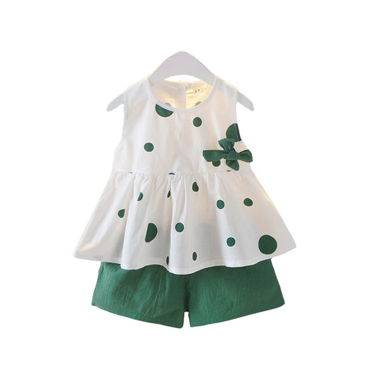 G.Duck niños Little Yellow Duck de 1 a 6 años Summer Summer Fashionable Sweet Style Traje para niñas Santelante Santio Sucalo para niños Amarillo (Estilo de punto) 90 cm
