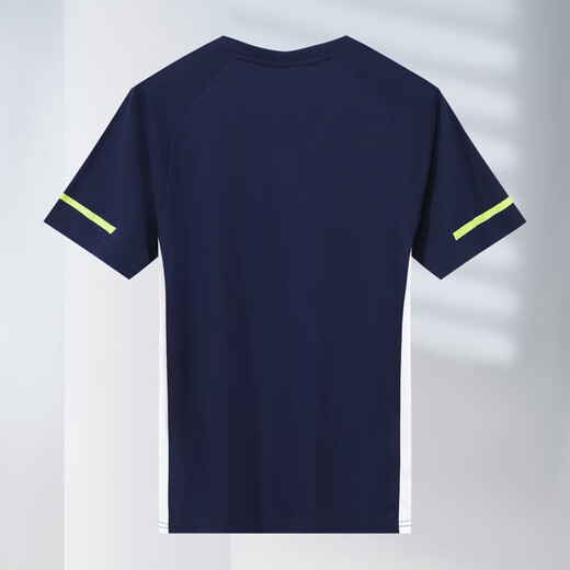 
2025 new spring badminton uniform men and women short-sleeved competition suit quick-drying breathable sports competition training suit 7028 white men's top 2XL