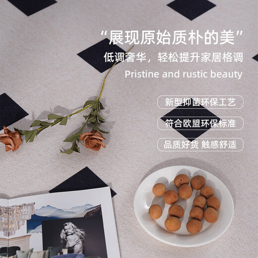 AOVOC carpet living room 2025 new no-wash wipeable light luxury high-end sofa carpet ink square black stone 2.4*3.4 meters