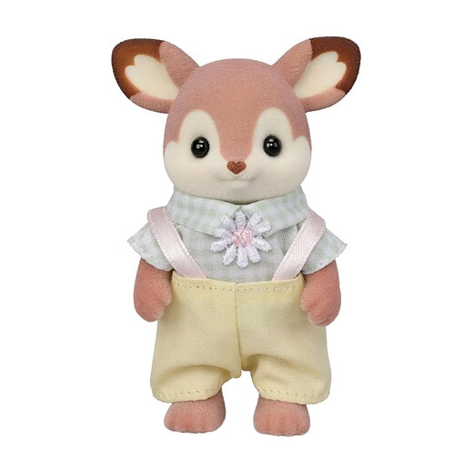 Familles sylvaniennes Version japonaise de la famille de cerfs Sika jouant des jouets de filles maison et des cadeaux d'anniversaire de poupée pour les enfants