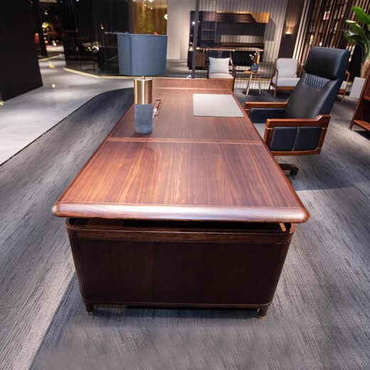 Aosenmingxin Chinese solid wood boss table CEO table high-end chairman office desk and chair combination executive desk custom furniture 3.2 meters boss table