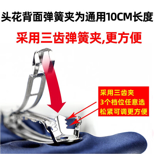 Gardenia blossoms, head flower, net bag, hairpin, professional hair net, hair cover, nurse, hotel property, hotel bank work bow decoration, gold-edged two-knot blue thick net