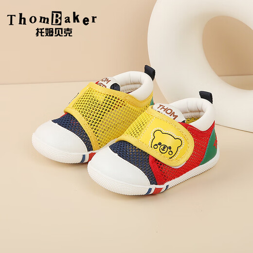 Tombeck baby toddler shoes for summer girls soft sole baby boys functional shoes for babies and toddlers summer color-blocking bear 18