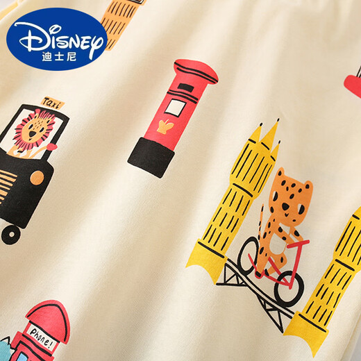 迪士尼（Disney）malwee儿童T恤衫夏装新款欧美童装纯棉印花圆领短袖宝宝上衣 9277 90 cm