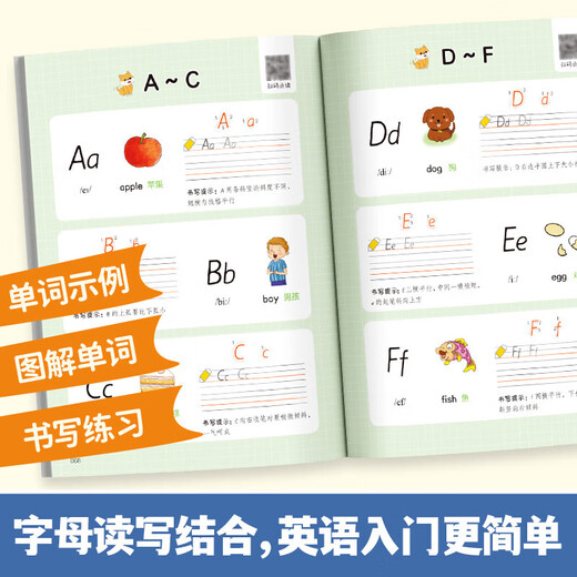 【官方旗舰】三年级英语早入门 预备三年级英语学习小学英语学习零基础入门预备启蒙26个英文字母48个国际音标680个高频必备单词 三年级英语早入门