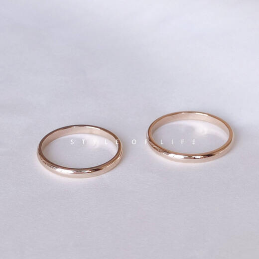 Olevo washes your hands without picking it off. Fongsong Girl American 18K rose gold-plated classic ring. Simple couple ring. It is settled at the first appointment. Rose gold 2mm wide ring. US size 7.