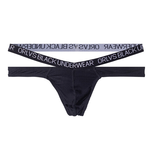 Exposed fat gay 0 underwear big bag bikini men's underpants thong sexy underwear black XXL size