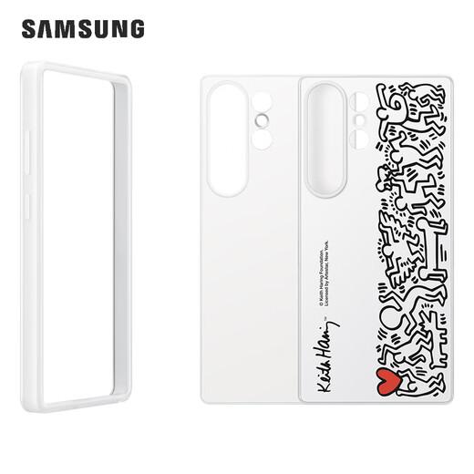 Samsung (SAMSUNG) Galaxy S25Ultra original smart theme protective case mobile phone case s25ultra original protective case white