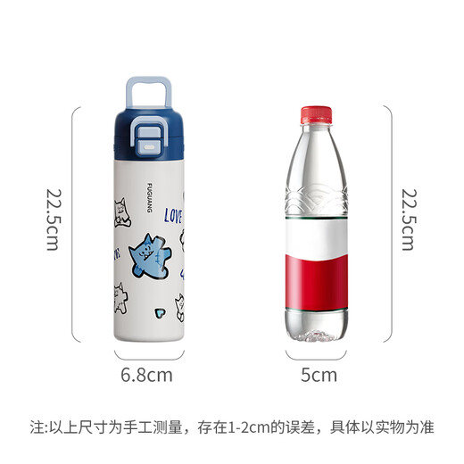 Fuguang insulated cup for women and children with high-looking 316L stainless steel water cup for students to drink directly from straw cup and kettle