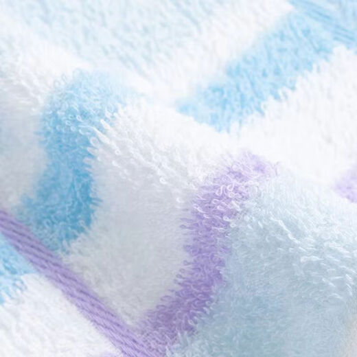 
414 towels Shanghai Zhongpai Cuizhong towel color strips are pure cotton plain color absorbent face towel soft household ball 1225 blue + pink 0 strips 12250 strips 0g 78X34CM 0G