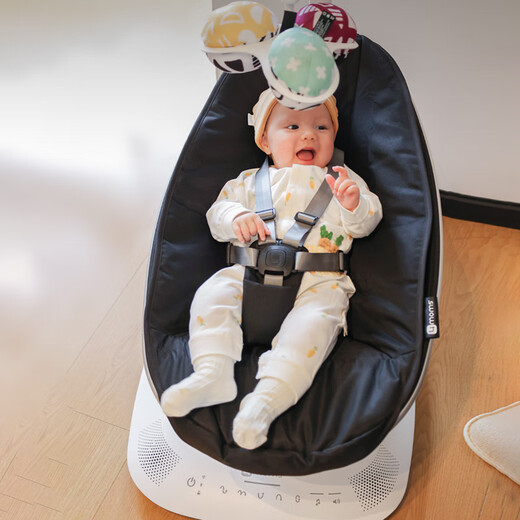 4Momsmamaroo Sched Silla Baby Coaxing Artifacto Scharking Electric Scheding Baby Dreing Artifacto Recién nacido Regalo 2025 Nuevo modelo 5.0 Gris y azul
