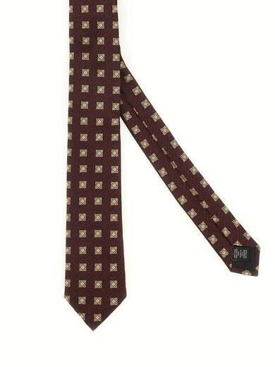 Z Zegna 杰尼亚副线奢侈品送礼男士ZEGNA提花尖头领带 Multi Only One Size