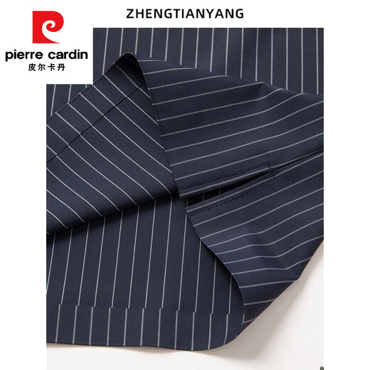 皮尔卡丹（pierre cardin）翻领无痕短袖T恤男士竖条纹休闲polo衫男装潮流百搭薄款冰丝半袖 灰色 6996 XL 180