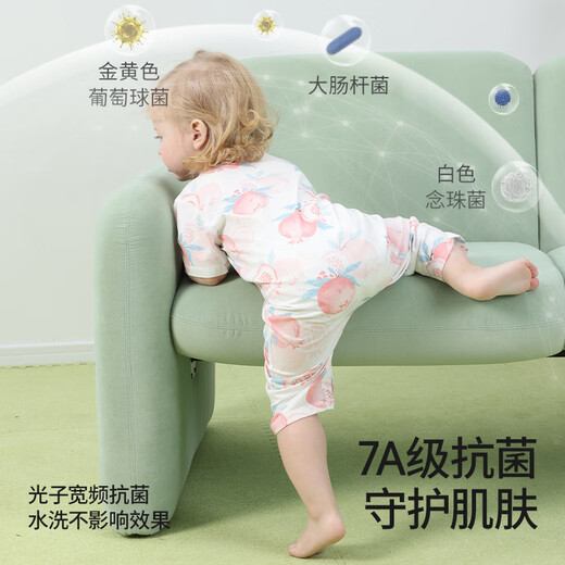 贝肽斯婴儿衣服夏季宝宝连体衣纯棉新生儿薄款哈衣爬服短袖睡衣