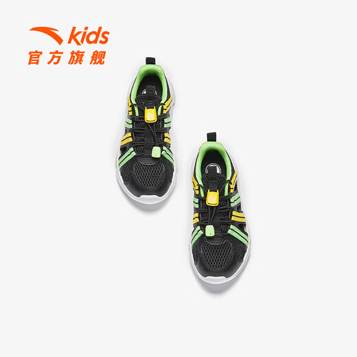 ANTA Children's Sandals Boys' Shoes Sports Shoes 2025 Summer New Outdoor Baotou Water and Land River Shoes Beach Shoes Black/Anta White-3 30