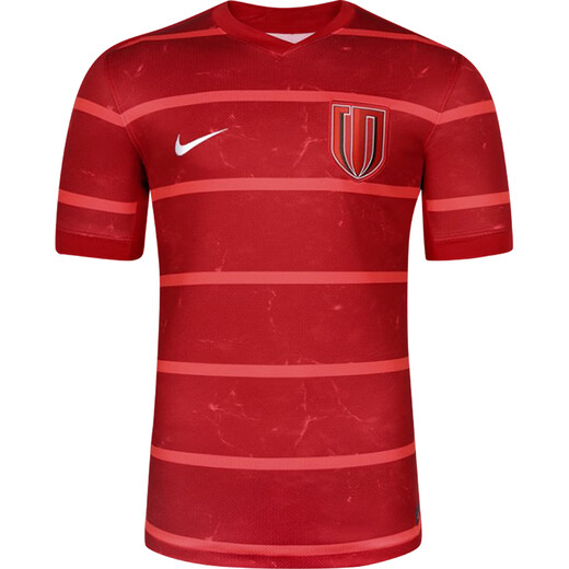 Nike Tianlang Football Nike 25. Chinesische Superliga Chengdu Rongcheng Home Jersey Kurzärmeler Fußballanzug HM6166-687 Red #HM6166-687 XL