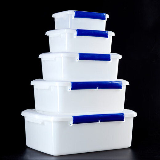 Xushansi transparent rechteckige Frischwahrnehmungsbox mit Deckel Plastik Gewerblicher Kapazität Futterkasten Kühlschrank Spezielle Aufbewahrungsdichtungskiste Dicke Dichtungsmodell 9902 15L