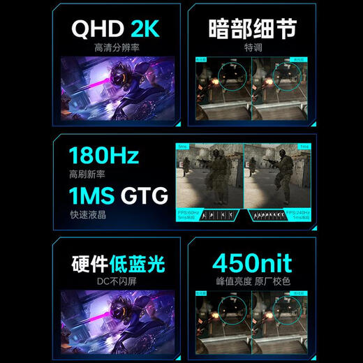 Thor 24 installment interest-free SE e-sports gaming monitor 24.5 inch 180Hz high-definition display 1484 lq25f16524.5 inch/2k/165 HZ official standard configuration