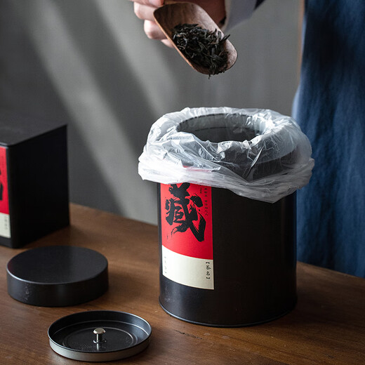 山头林村收纳茶罐茶叶罐密封罐陈皮储存罐茶叶包装储物罐茶叶礼盒装空盒 六角罐12023 配密封袋