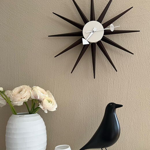 OEMG瑞士进口正版 Vitra Wall Clocks George Nelson挂钟 Sunburst Clock 黑色 其他