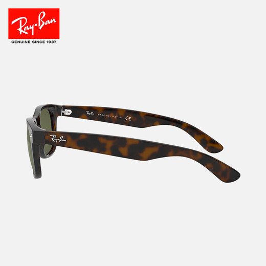 雷朋（RayBan）太阳镜男女款方形徒步旅行者镜框复古舒适墨镜0RB2132F可定制 902L玳瑁色镜框绿灰色镜片 尺寸55